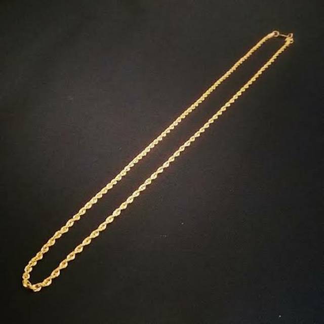 Kalung emas asli model tambang warna goldnya cakep