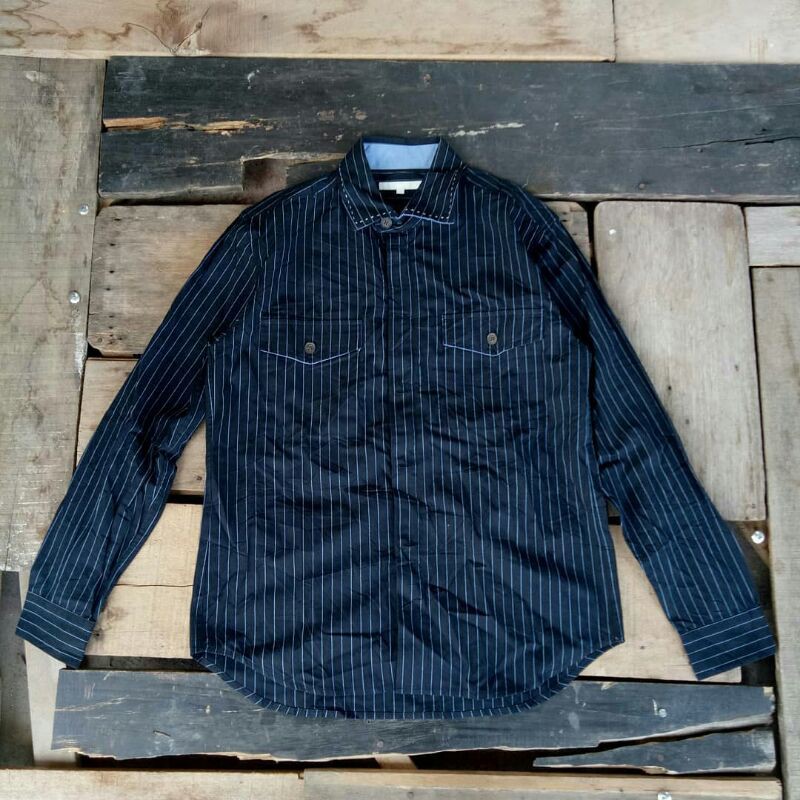 jaket male&co wrks shirt hickory second tag sz M