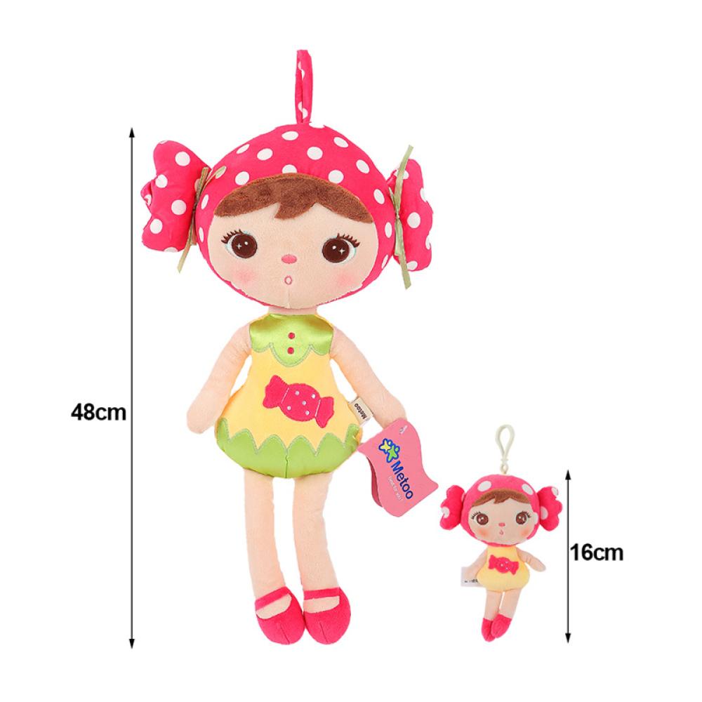 Timekey 2Pcs Metoo Mainan Boneka Stuffed Plush Kelinci Jibao Untuk Anak Perempuan S7T6