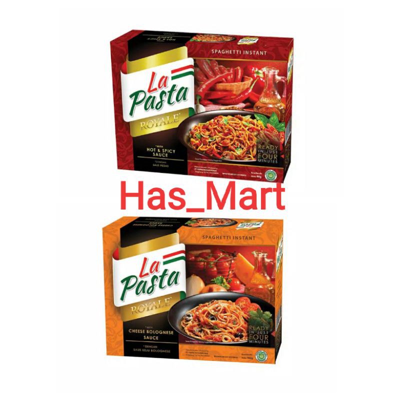 Jual Lapasta royal spaghetti instant cheese & hot& spicy | Shopee Indonesia