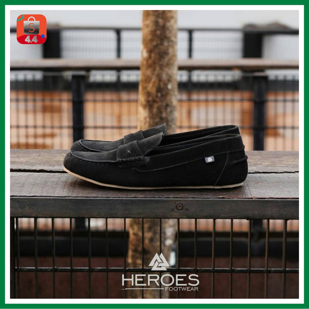 Sepatu Pria Import Kulit Sneakers Zero Casual Running tanpa tali asli slip on kasual sandal murah