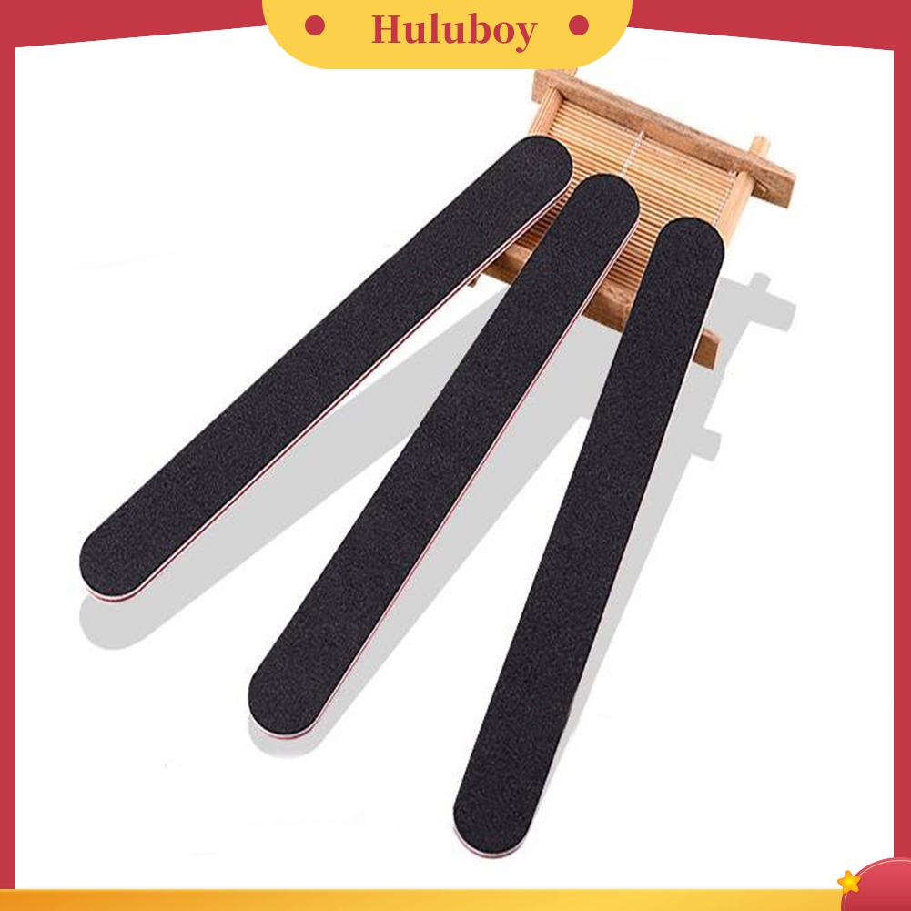 Huluboy Huluboy♡ 10pcs Kikir Kuku Bulat 100 / 180 Grit Untuk Manicure