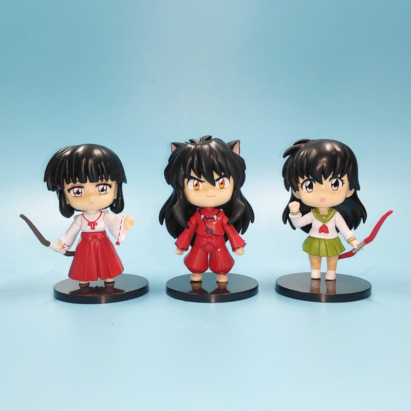 6pcs / Set Mainan Action Figure Model Anime Inuyasha Sesshomaru Sango 10cm Untuk Koleksi / Hadiah