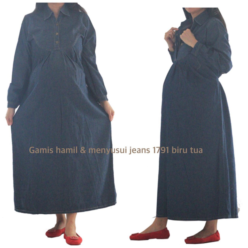Baju hamil Gamis hamil menyusui murah cantik OH 1791 bajuhamil baju hamil