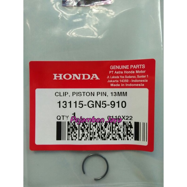 13115GN5910 CLIP PISTON PIN 13MM