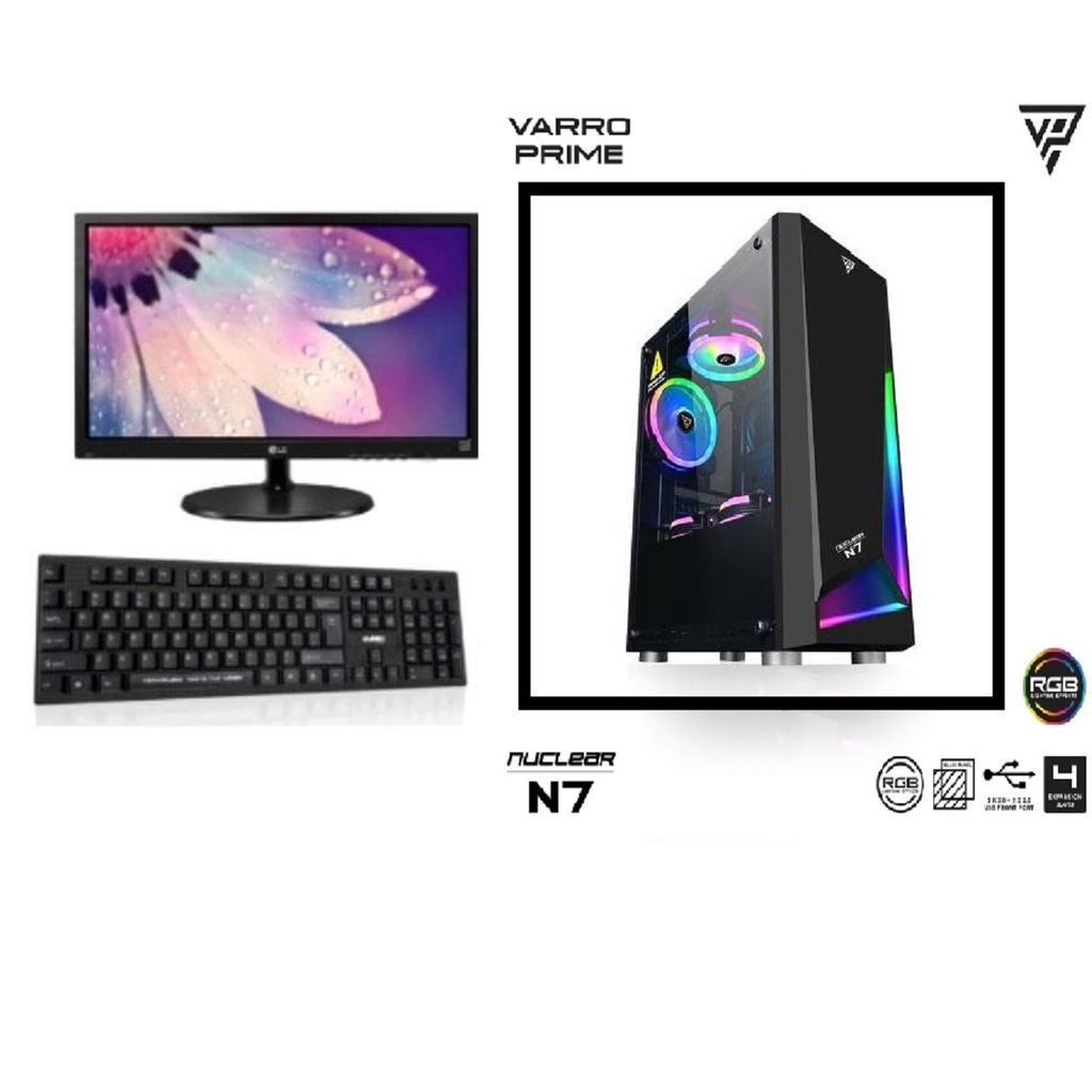 PC Gaming Lengkap Monitor Core i5 + Keyboard Mouse Gaming