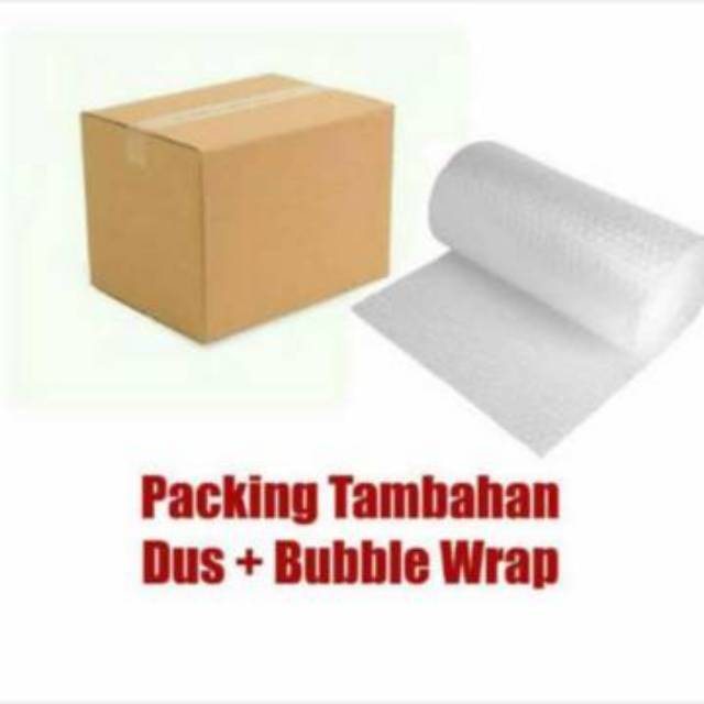 EXTRA Bubble wrap dan Kardus full packaging untuk keamanan pengiriman