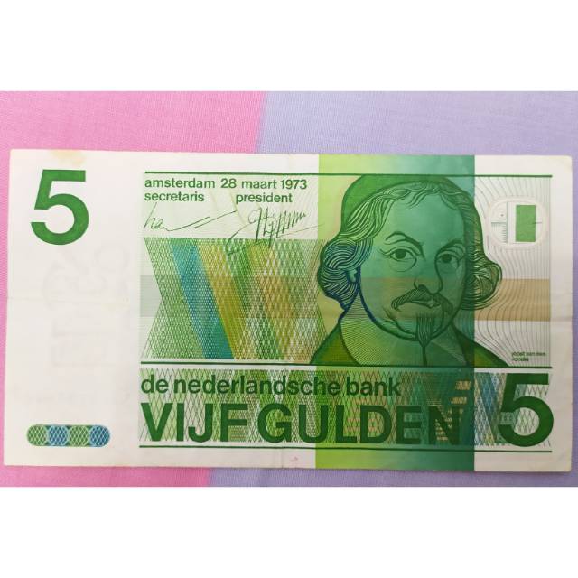 Uang 5 gulden tahun 1973