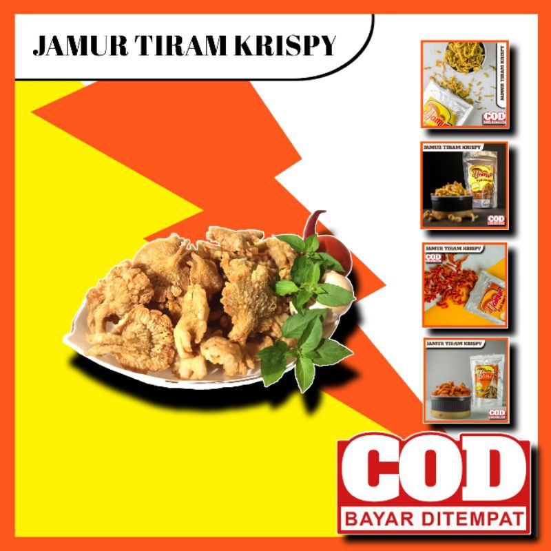 

Keripik Jamur Tiram Jamur Krispy Mushroom Crispy 200 gram Gurih Renyah Murah Bisa COD Kemasan Toples