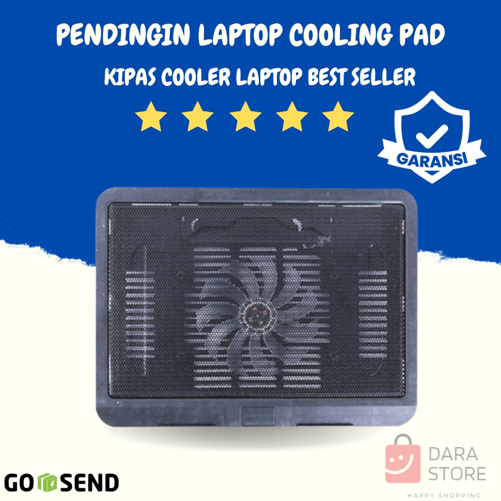 Cooling Pad Fan Kipas Pendingin Laptop Stand Laptop Dudukan Laptop Cooler Fan Tatakan Laptop