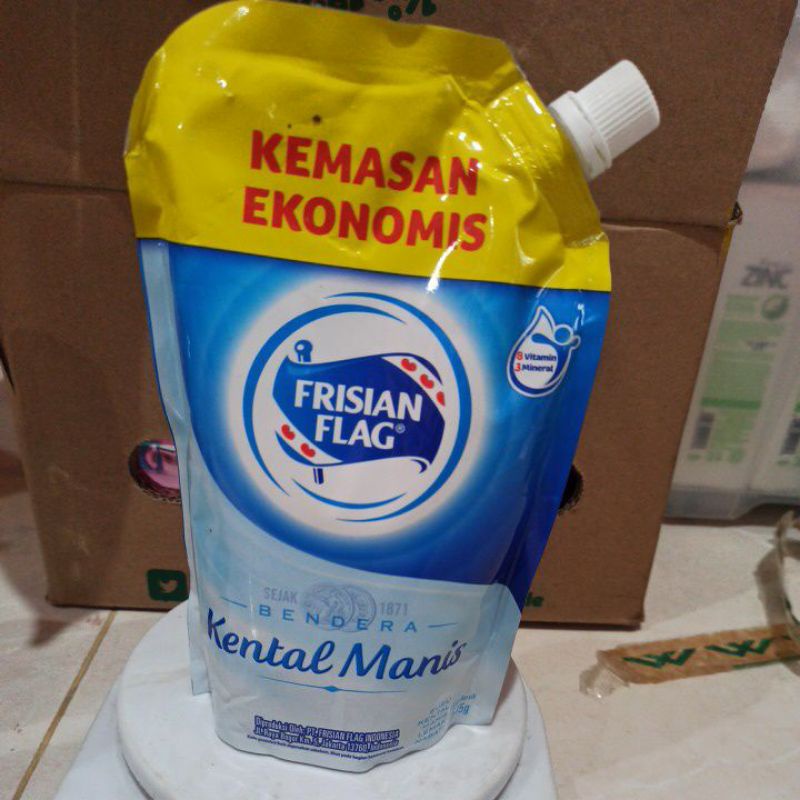 

Susu Frisian Flag Kental Manis Bendera Pouch 545gr