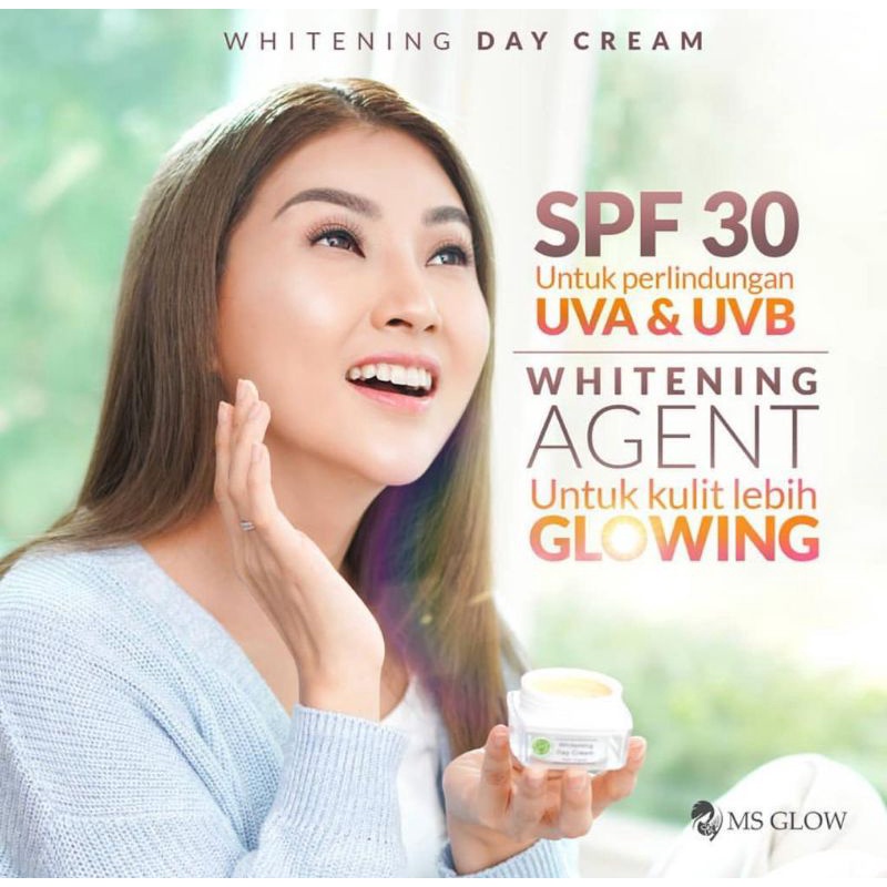 DAY CREAM ORIGINAL MS GLOW SPF 30▪️Krim Pagi / Krim Siang Glowing Pelembab Pencerah Wajah Tone up cream Foundation Sunblock Sunscreen Skincare Wanita Cover Noda Hitam Cream Glowing Cerah Lembab Kulit halus Pemutih Wajah BPOM Aman Msglow Magelang