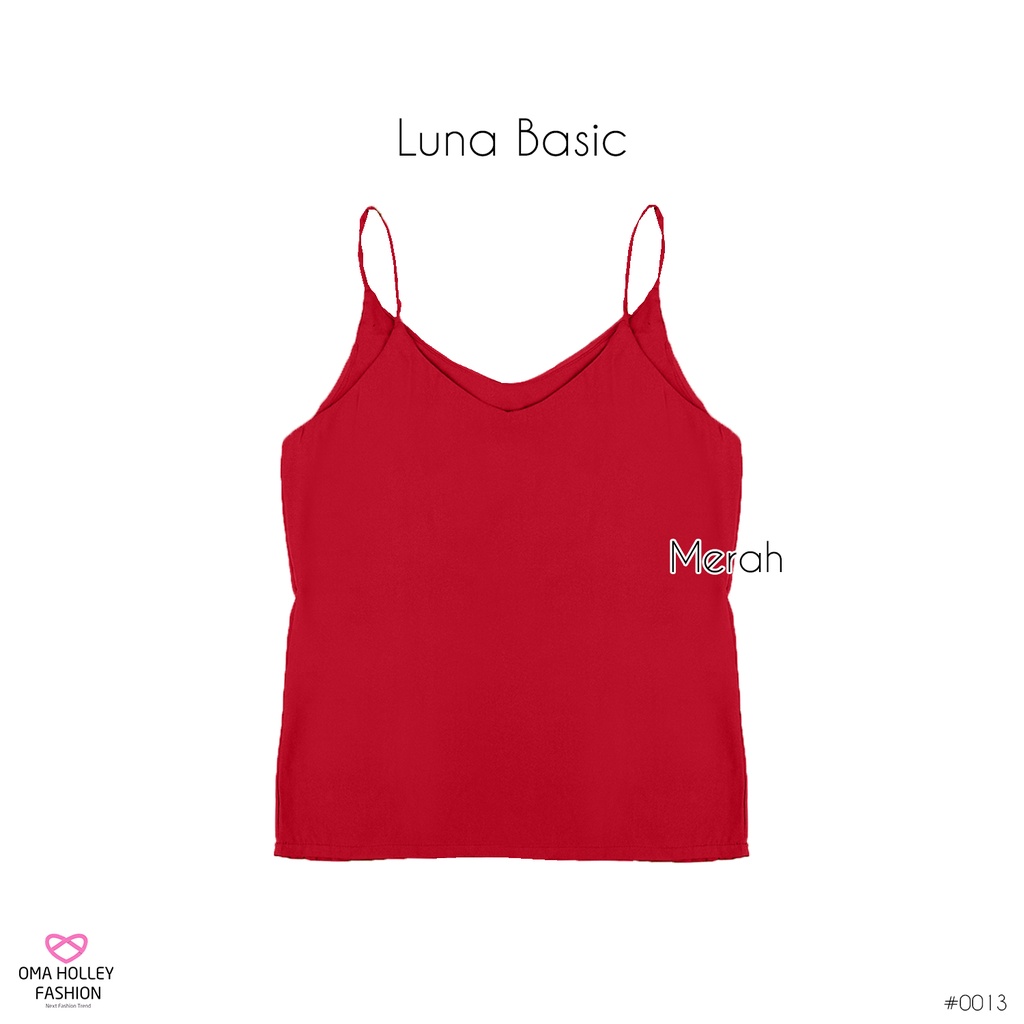 (COD) OH Fashion Luna TankTop / Jumbo Size Basic Premium Wanita *0013 (part 2)-Merah