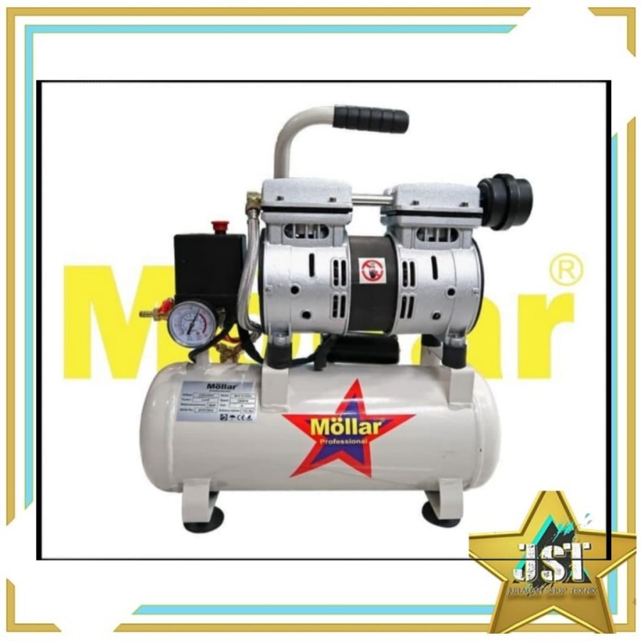 Kompresor angin Mollar AC1024S Oiless Air Compressor 24Liter 8 bar