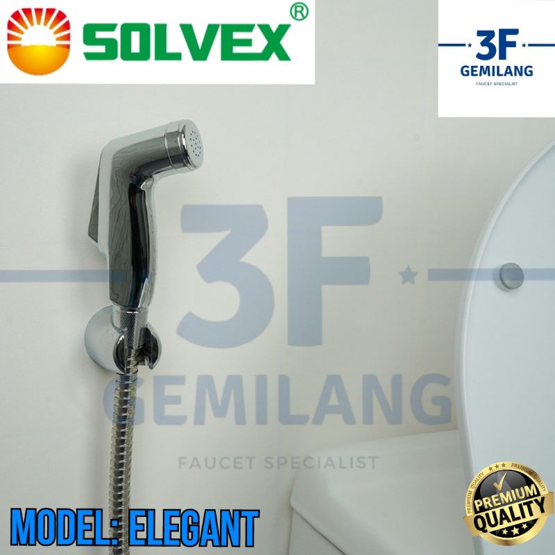 SOLVEX - JET SHOWER TOILET SET WARNA CHROME HIGH QUALITY