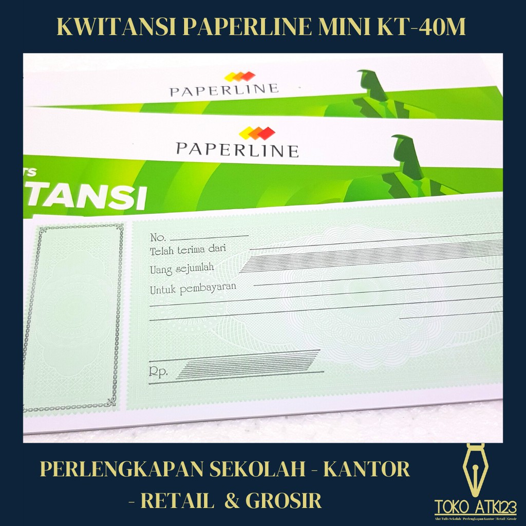 Buku Kwitansi Kecil Merk Paperline / Kuitansi / Isi 40 Lembar