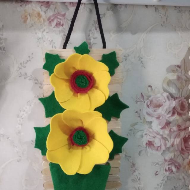 Hiasan dinding bunga flanel/bunga kain flanel
