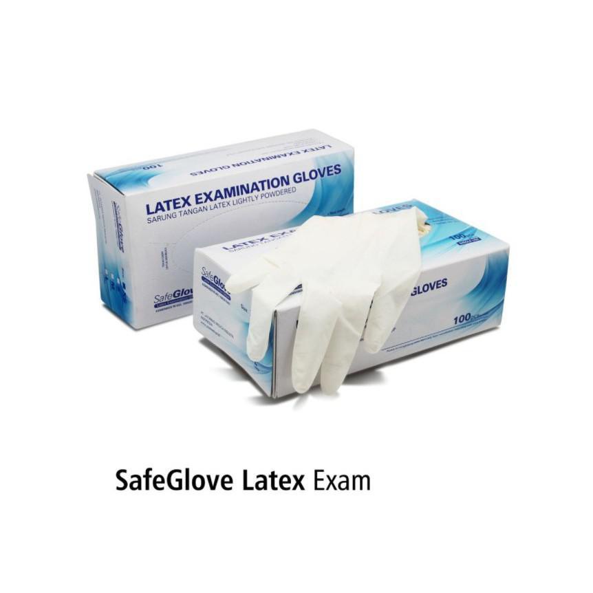 Sarung Tangan Latex SAFEGLOVE Examination Gloves