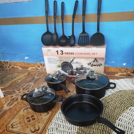 PANCI SET ISI 13 / COOKWARE SET 13 PIECES