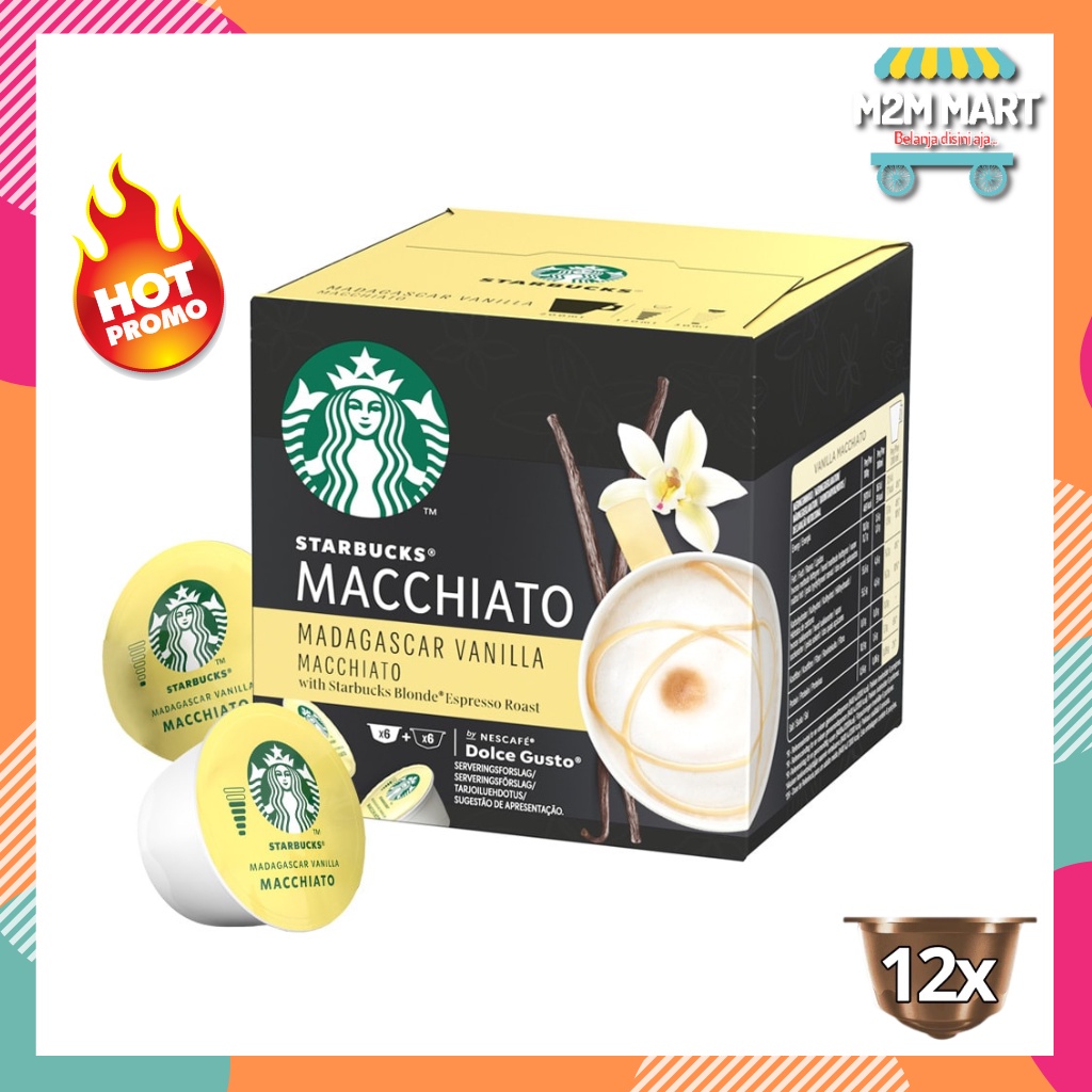 

Kopi Kapsul Nescafe Dolce Gusto Starbucks Madagascar Vanilla Macchiato Capsule