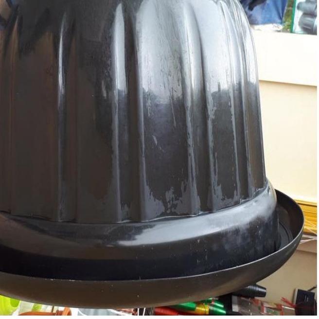 ❆ POT BESAR 70CM GLORIA HITAM POLOS POT SUPER BESAR JUMBO ➮