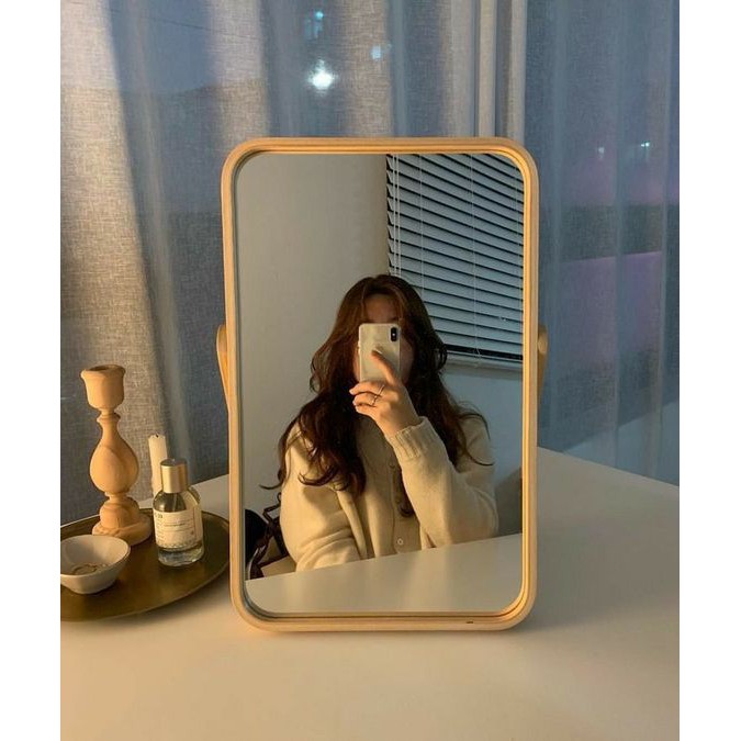 Rotan cermin standing rias wajah 30 x 45