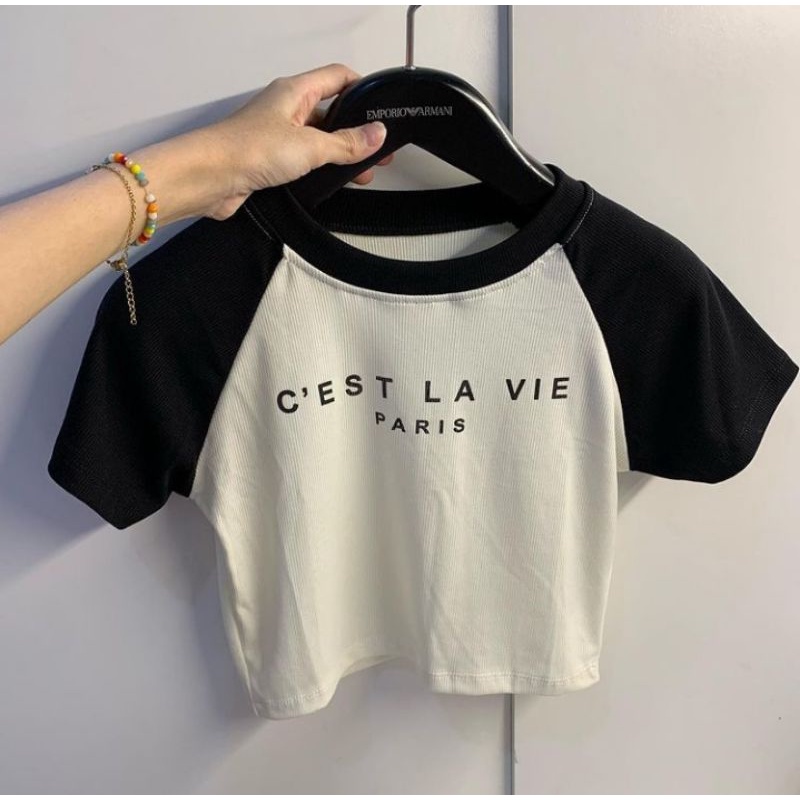 RAGLAN CROP TOP KOREAN STYLE