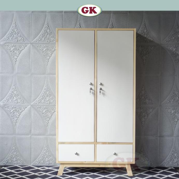 Lemari Baju Anak / Lemari Pakaian Anak Dari Kayu Jati Belanda Brk803 Cherryolo