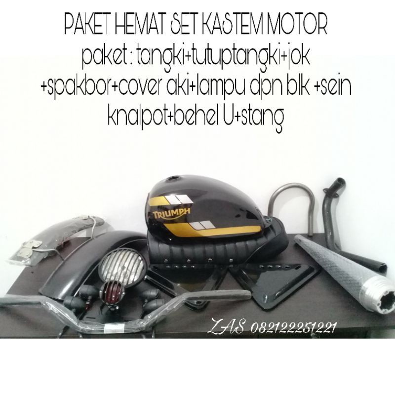 Paket Body Kastem Triumph Japstyle Byson Scorpio Tiger Megapro GL CB Thunder Pulsar caferacer dll
