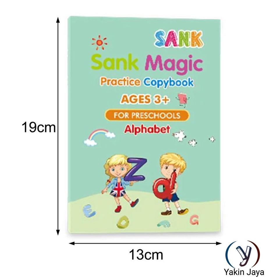 

[PRODUK PMC0E] Sank Magic 4 set Magic Practice Book / Buku Edukasi 3D Belajar Pintar Menulis TK J0Q