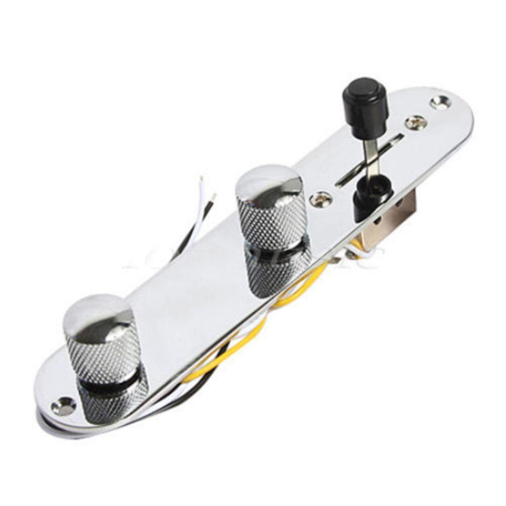 Lanfy Gitar Harness Fender Kontrol Sepenuhnya Untuk Saklar Telecaster Chrome 3arah