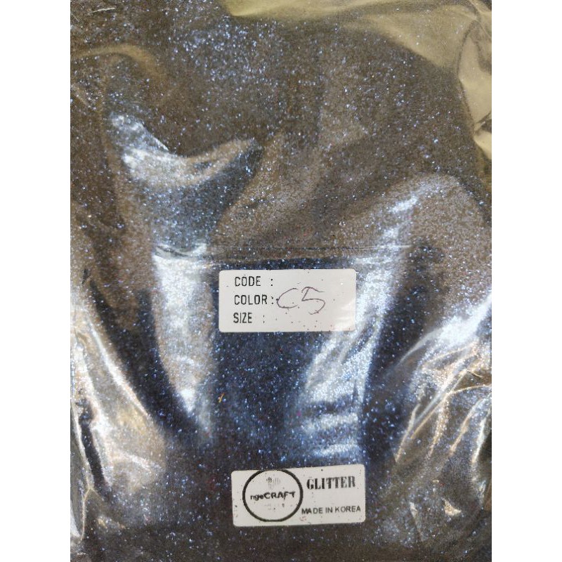 SERBUK GLITTER ANEKA WARNA BIRU / GLITTER BIRU