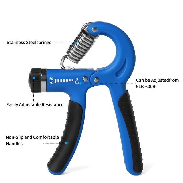 Hand Grip Adjustable Alat Latihan Otot Alat Penguat Otot Tangan 5-60Kg Hand Grip Alat Fitness Cengkraman Gengaman Tangan