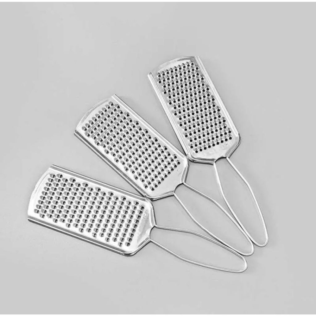 Termurah !!! 3 PCS Parutan Keju Stainless Steel Cheese Grater Pemarut Keju