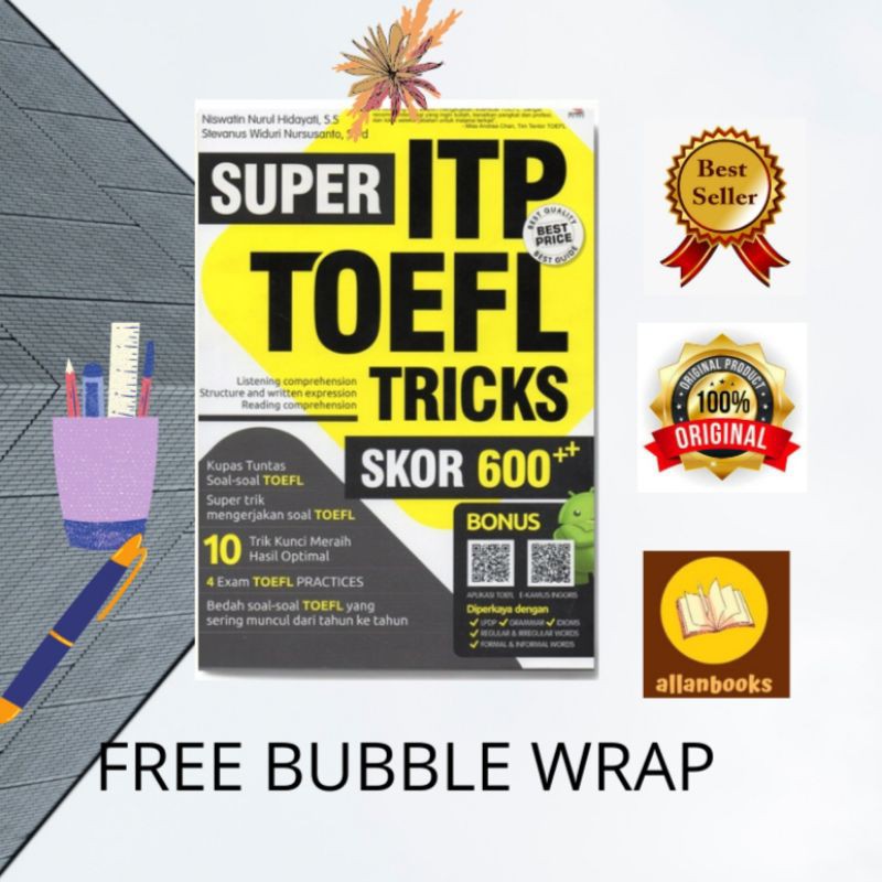 BUKU TOEFL SUPER ITP TOEFL TRICKS SKOR 600+