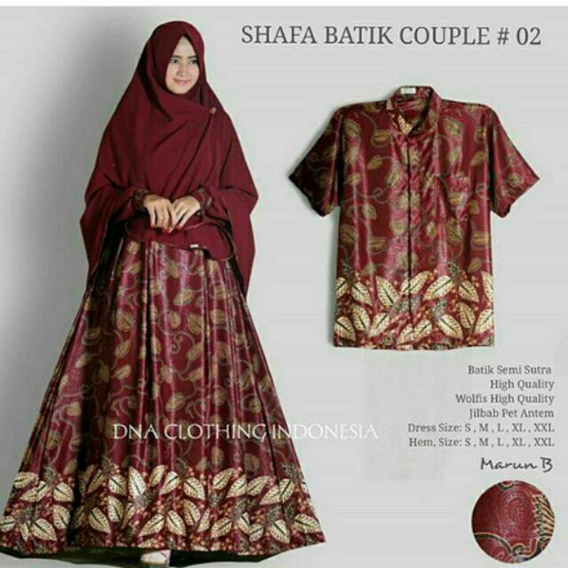  Batik  Couple  syari baju  lebaran baju  gamis batik  jumbo 