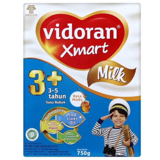 

Susu Vidoran Xmart 3+ Vanilla Madu 725 gram