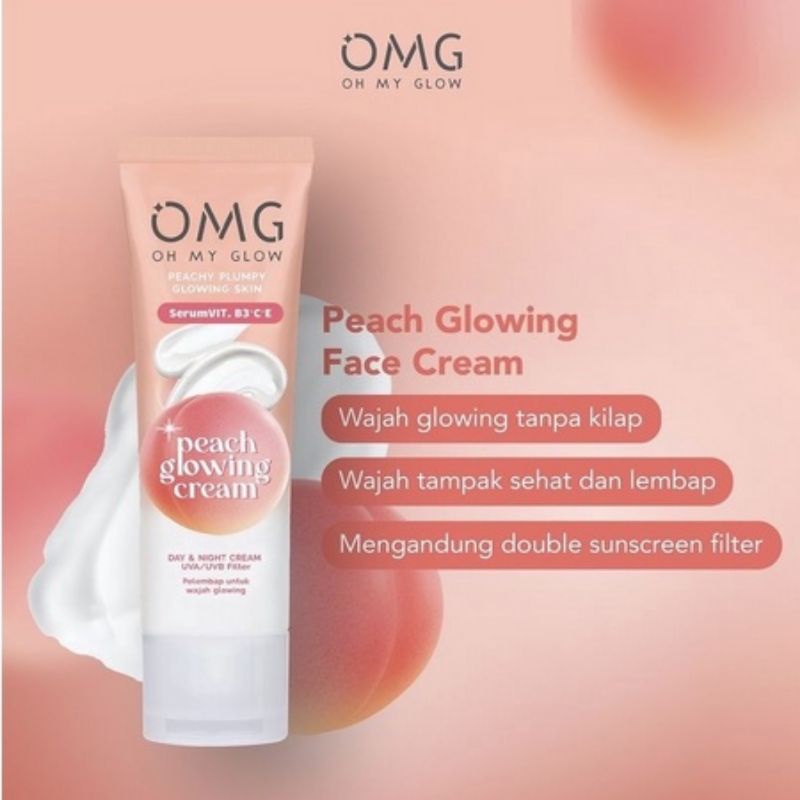 [25gr] OMG OH MY GLOW Skin Care Peach Glowing Cream