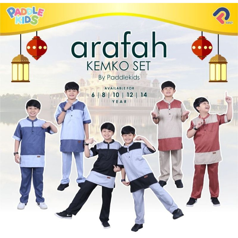Baju Muslim Anak Setelan Kemko 6-14 Tahun Koko MADINA PADDLE KIDS