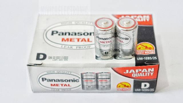 Baterai Panasonic metal bulat tipe D