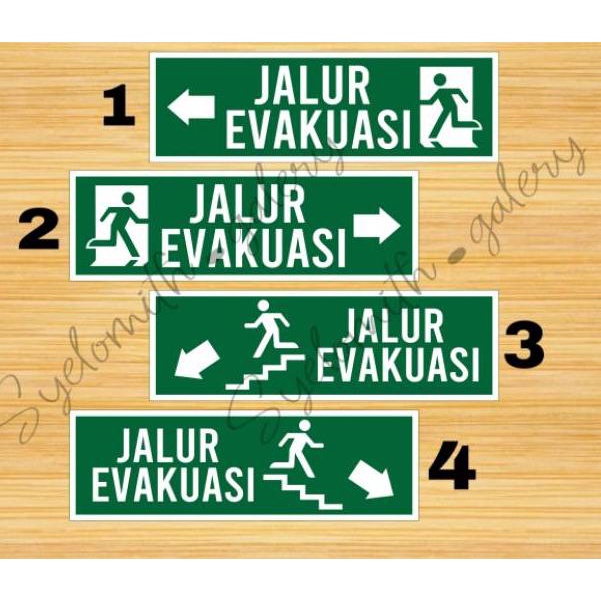 

TERBARU STIKER JALUR EVAKUASI WATERPROOF/ STIKER EMERGENCY EXIT € 865
