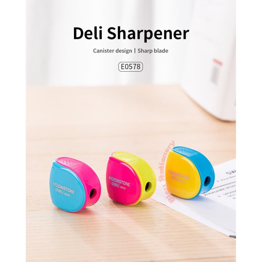 

RAUTAN PENSIL 1 LUBANG DELI 0578 SERUTAN SHARPENER PENSIL