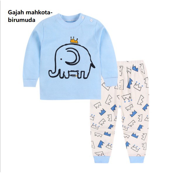 Mimicat - Setelan piyama lengan panjang anak / baju tidur anak /baju setelan anak perempuan  (part2)