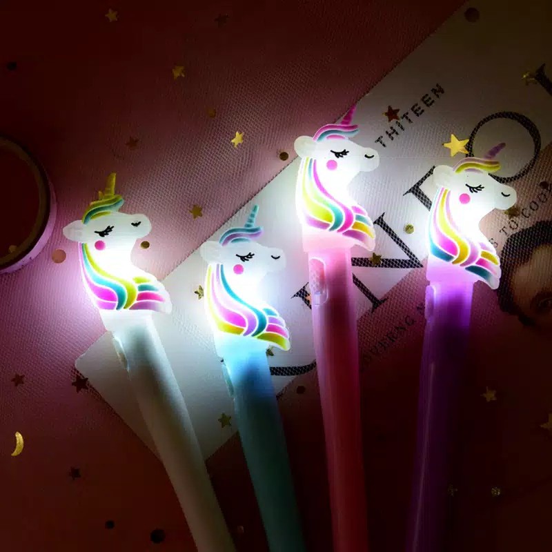 

Pulpen Unicorn Lampu LED - Pena Unicorn Lampu - Pulpen Unicorn Nyala Murah