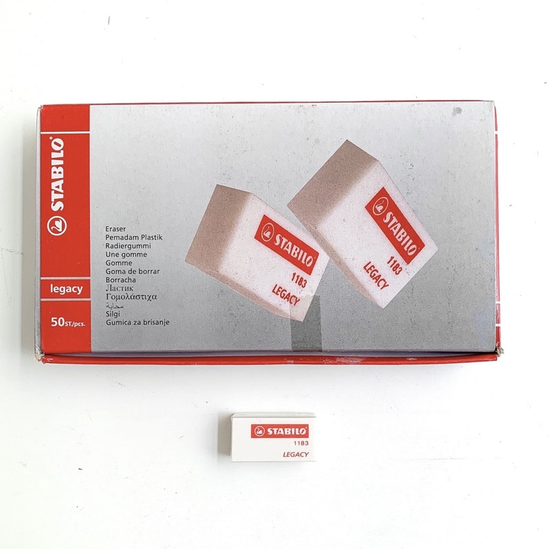 

STEEP STABILO PUTIH (50pcs) - penghapus pensil penghapus putih