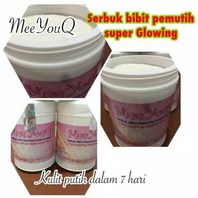 MeeYouQ SERBUK BIBIT PEMUTIH COLLAGEN ARBUTIN Kiloan 1Kg