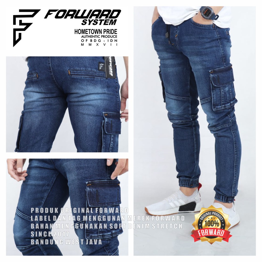 Celana Joger Jogger Denim Jeans Pria Pria Forward