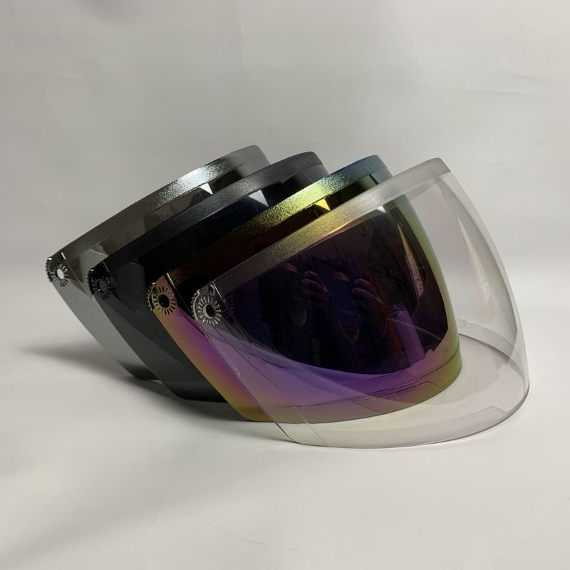Kaca Cen Cen - Kaca Helm BXP - Visor BXP Nuvo - Kaca Pelangi - Silver - Smoke - Clear