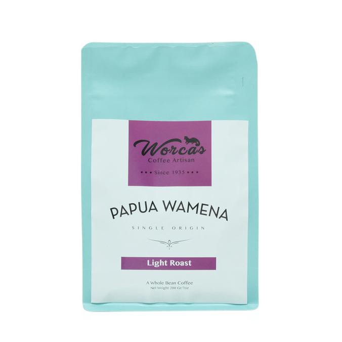 

Kopi- Kopi Arabica Papua Wamena 200 Gram Light Roast (Biji/Bubuk) - KOPI BIJI -Biji-Kopi.