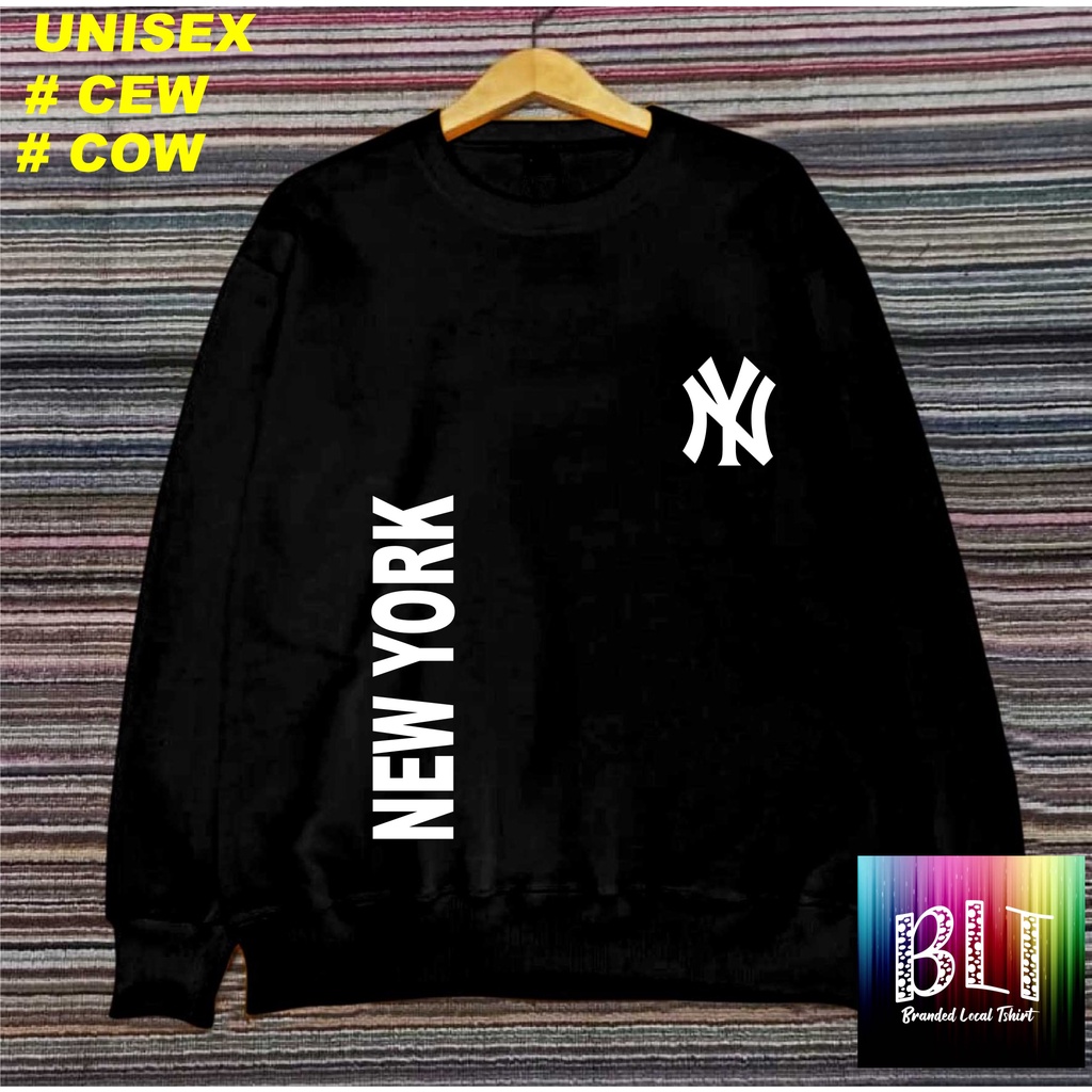 Crewneck Sweater Cotton Fleece Logo NY NEW YORK / Sweater Pria/SWEATER WANITA / Sweater Distro / Outerwear Original Terbaru Termurah Terlaris/UNISEX/SWEATER MURAH/SWEATER 2022